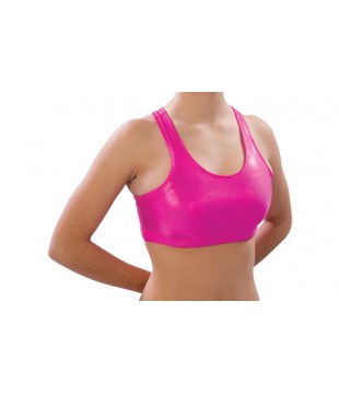 Metallic Sports Bra Garment size S Color Pink