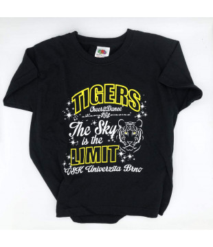 Tričko Tigers černé - dětské 3-4 roky