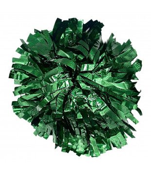 Pompoms - holographic - dark green XL