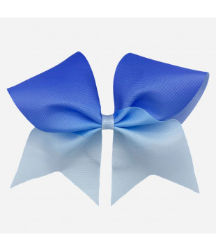 Large Blue-White Ombre Bow