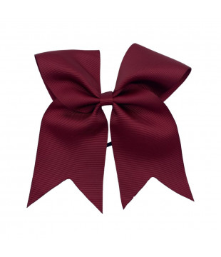 One-color maroon brown medium bow - final sale
