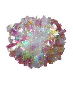 Pompony Crystal Rainbow - Iridescent - duhové 6"